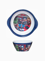 Servewell Melamine Bowl With Handle and Cone Bowl Kids Set - Avengers (Set - of 2pcs)