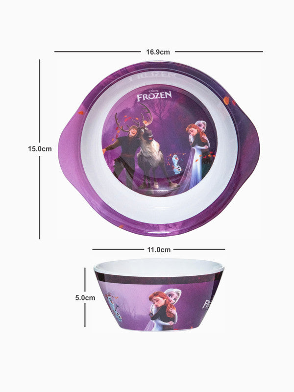 Servewell Melamine Bowl With Handle and Cone Bowl Kids Set - Frozen (Set - of 2pcs)