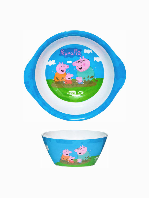 Servewell Melamine Bowl With Handle and Cone Bowl Kids Set - Peppa Pig (Set - of 2pcs)