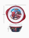 Servewell Melamine Bowl With Handle and Cone Bowl Kids Set - Spiderman (Set - of 2pcs)