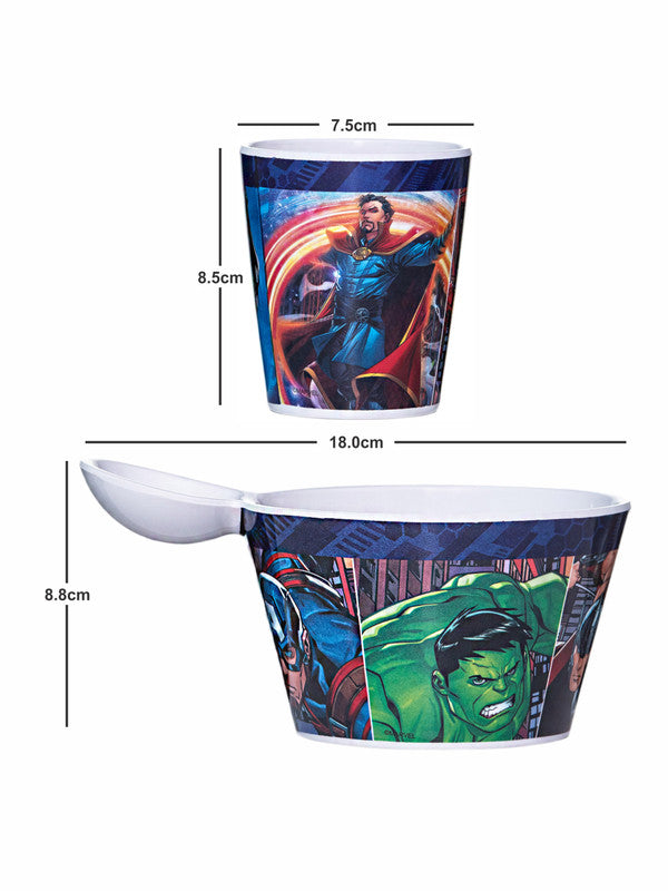 1 pc Fries Dip Bowl and 1 pc Kids Glass Set 2 pc - Avengers