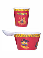 1 pc Fries Dip Bowl and 1 pc Kids Glass Set 2 pc - Minions