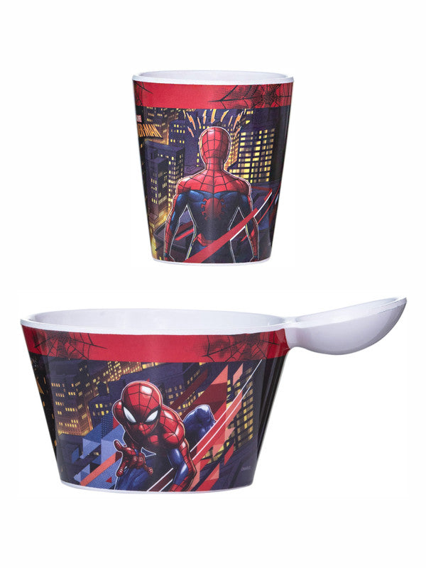 1 pc Fries Dip Bowl and 1 pc Kids Glass Set 2 pc - Spiderman