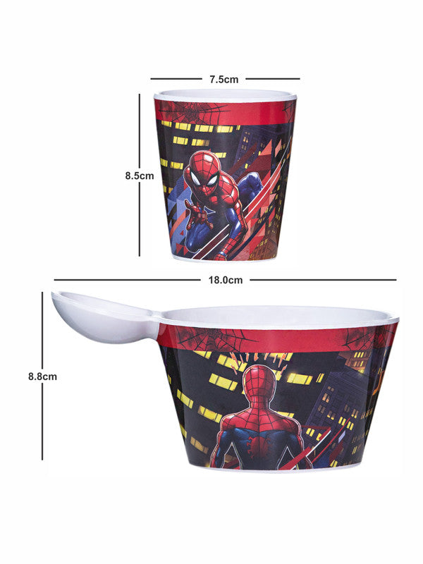 1 pc Fries Dip Bowl and 1 pc Kids Glass Set 2 pc - Spiderman