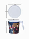 Servewell Melamine Laura Mug Large and Luna Coaster White Kids Set - Avengers (Set - of 4pcs)