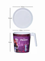 Servewell Melamine Laura Mug Large and Luna Coaster White Kids Set - Frozen (Set - of 4pcs)