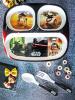 Servewell Melamine Rectangular Kids Set (Plate, Fork & Spoon) Star Wars (Set of 3pcs)