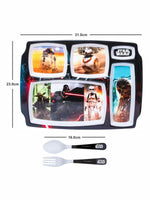 Servewell Melamine Rectangle Kids Set (Plate, Fork & Spoon) Star Wars (Set of 3pcs)