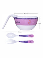 1 pc Maggie Bowl and 1 pc Fork and Spoon Set 3 pc - Frozen