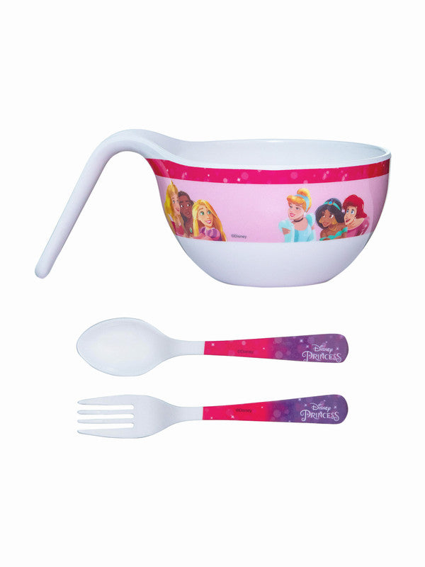Servewell Melamine Maggie Kids Set (Plate, Fork & Spoon) Princess (Set of 3pcs)