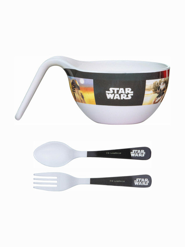 Servewell Melamine Maggie Kids Set (Plate, Fork & Spoon) Star Wars (Set of 3pcs)