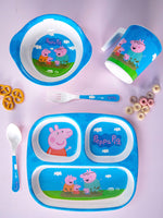 Servewell Melamine Kids Set (Plate, Fork & Spoon) Peppa Pig (Set of 5pcs)