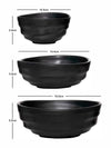 Servewell Persian Matte Bowl Set 3 pc - Black