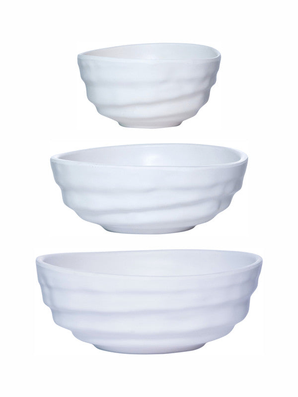 Servewell Persian Matte Bowl Set 3 pc - White