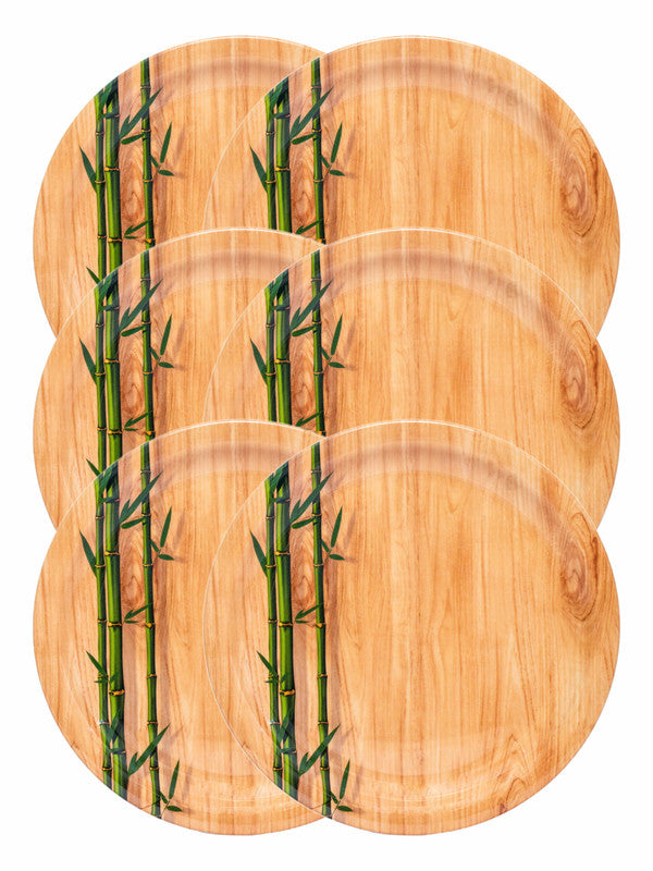 Servewell Dinner Plate Set 6 pc Rnd 28 cm - Bamboo Delite