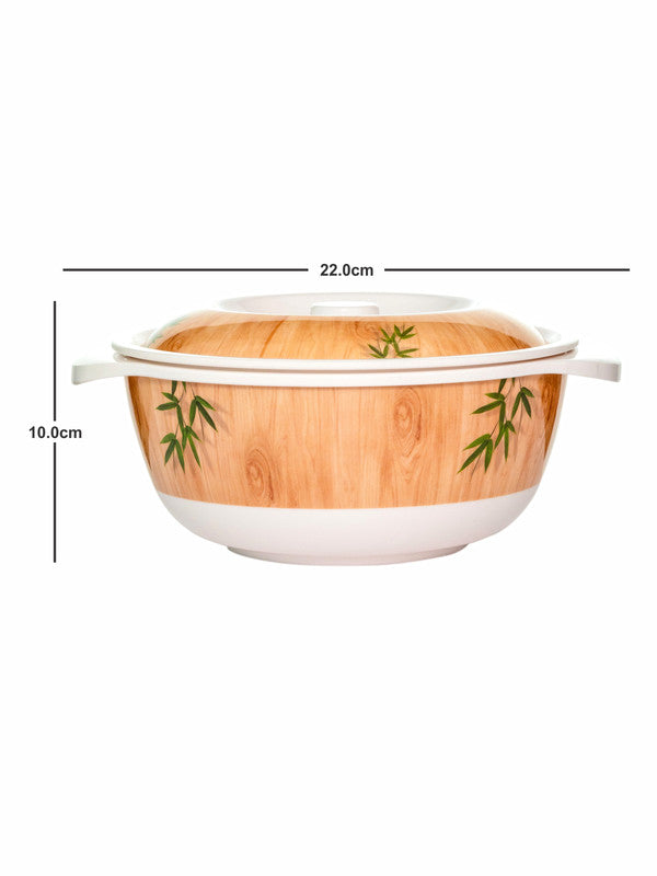 Servewell Serving Casserole with Lid Set 2 + 2 pc Rnd 19 cm - Bamboo Delight
