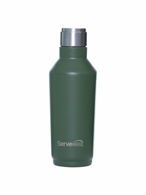 Servewell 1 pc Alaska - SS Single Wall Bottle 675 ml - Military Green