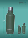 Servewell 1 pc Alaska - SS Single Wall Bottle 675 ml - Military Green