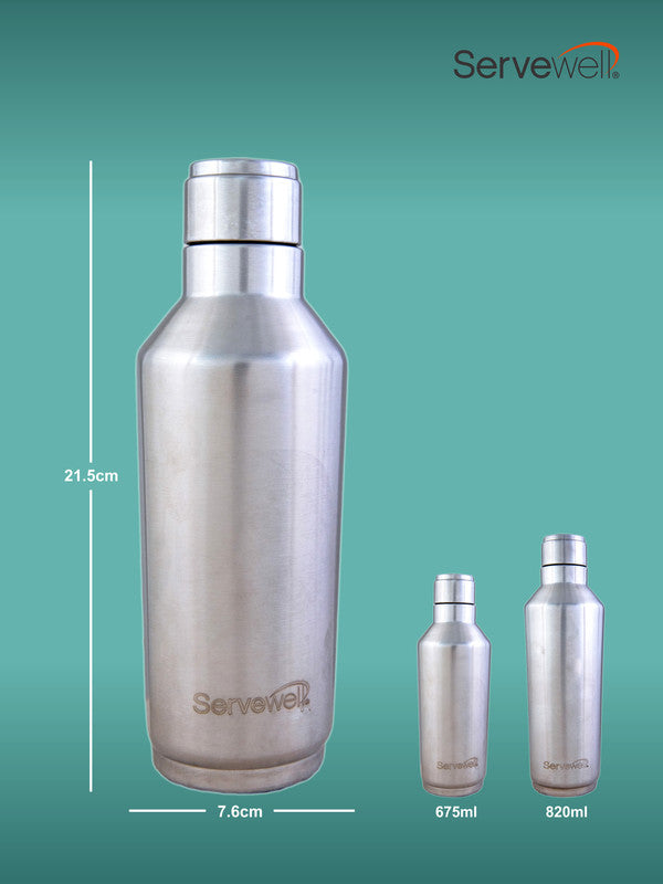 Servewell 1 pc Alaska - SS Single Wall Bottle 675 ml -Steel