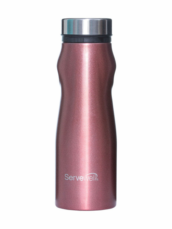 Servewell 1 pc Congo - SS Single Wall Fridge Bottle 1000 ml -  Pink