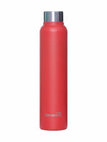 Servewell 1 pc Sleek - SS Single Wall Bottle 600 ml - Fuji Red