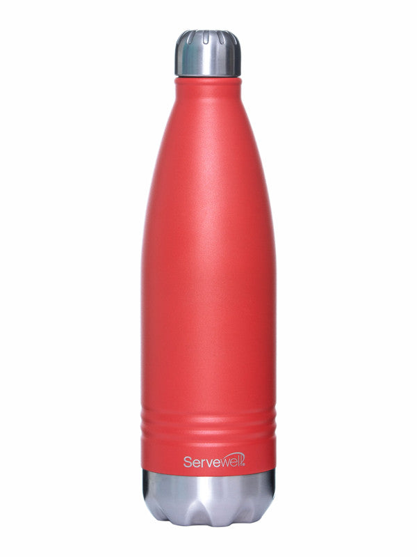 Servewell 1 pc Indus - SS Vacuum Bottle 1000 ml - Fuji Red