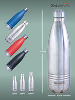 Servewell 1 pc Indus - SS Vacuum Bottle 1000 ml - Steel