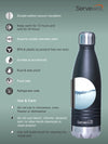 Servewell 1 pc Indus - SS Vacuum Bottle 500 ml - Jet Black