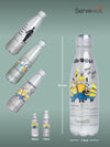 Servewell Indus - 500ml (Minions) Steel SS Vacuum Bottle  (Set of 1pcs)