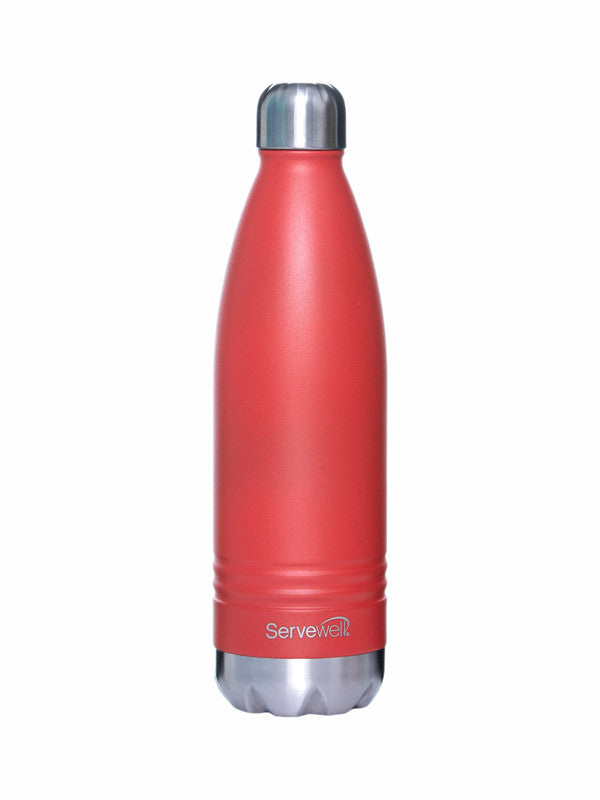 Servewell 1 pc Indus - SS Vacuum Bottle 750 ml - Fuji Red