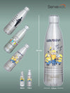 Servewell Indus - 750ml (Minions) Steel SS Vacuum Bottle  (Set of 1pcs)