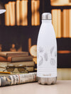 Servewell Indus - 1000ml (Autumn) White SS Vacuum Bottle  (Set of 1pcs)