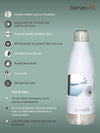 Servewell Indus - 500ml (Autumn) White SS Vacuum Bottle  (Set of 1pcs)