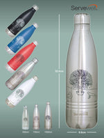 Servewell Indus - 1000ml (Yoga) Steel SS Vacuum Bottle  (Set of 1pcs)