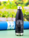 Servewell Indus - 750ml (Yoga) Black SS Vacuum Bottle  (Set of 1pcs)