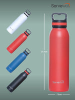 Servewell 1 pc Oslo - SS Vacuum Bottle 720 ml - Fuji Red