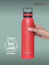 Servewell 1 pc Oslo - SS Vacuum Bottle 720 ml - Fuji Red