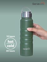 Servewell 1 pc Twister - SS Vacuum Bottle 725 ml - Army Green