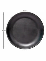 Servewell Buffet Plate Set 6 pc Woven 31.75 cm - Black