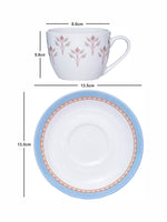 Bone China Tea/Coffee 6 pcs Cup and 6pcs Saucer