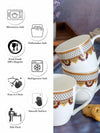 Sonaki Bone China Tea/Coffee Mug (Set of 6pcs)