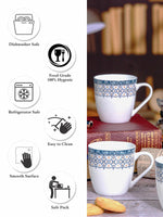 Bone China Tea/Coffee Mug Set of 6pcs