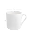 White Bone China Large Tea/Coffee Mug (Set of 4pcs)