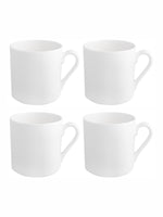 White Bone China Large Tea/Coffee Mug (Set of 4pcs)