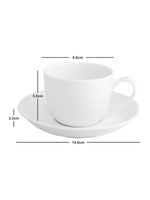 Bone China Tea Set (5pcs Set of 1pc Tea Pot with Lid, 2pcs Cup & 2pcs Saucer)