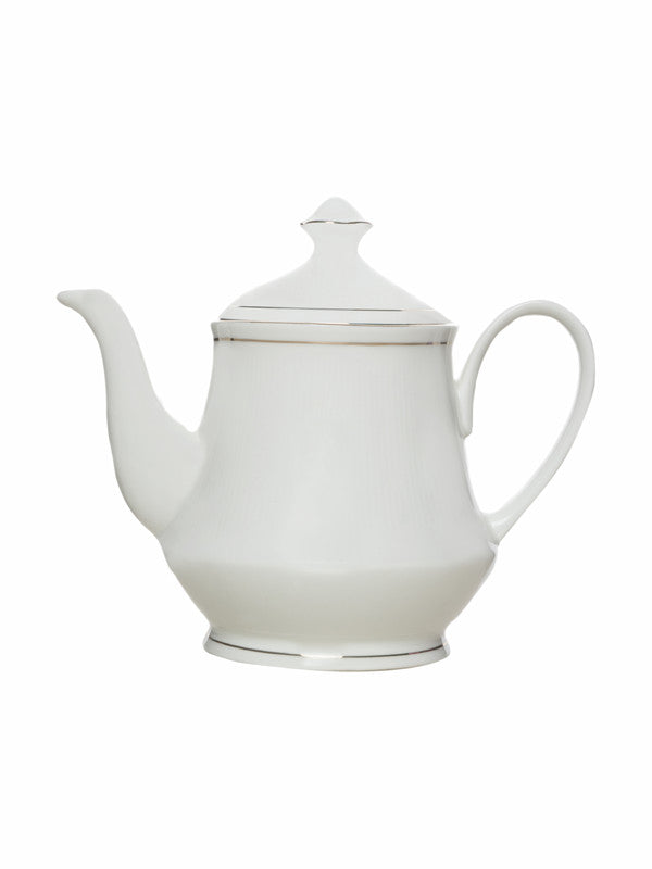 Sonaki Bone China Tea Pot with Gold Line