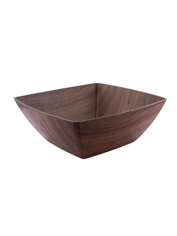 Wooden finish Large Square Bowl SS-10113