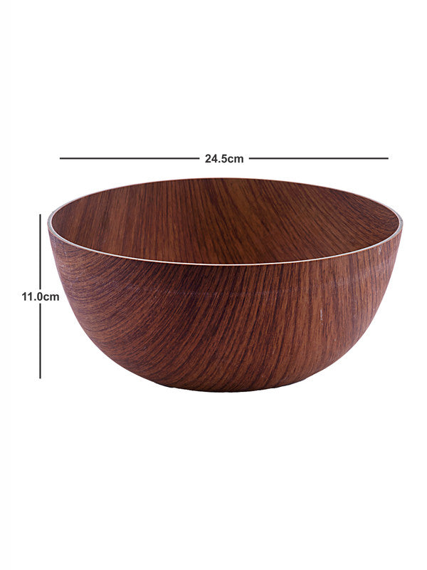 Wooden finish Round 24cm Bowl SS-10184