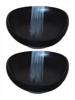 Stehlen Melamine Decorative Medium Oval Bowl (Set of 2pc)