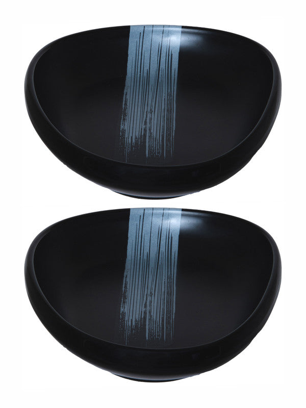 Stehlen Melamine Decorative Medium Oval Bowl (Set of 2pc)